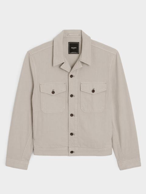 TODD SNYDER Cropped Denim Eisenhower Jacket