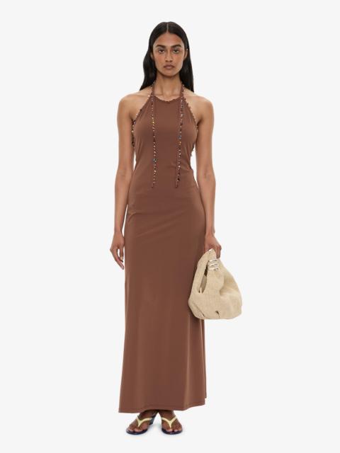 CHRISTOPHER ESBER Beach Quartz Halter Lycra Dress