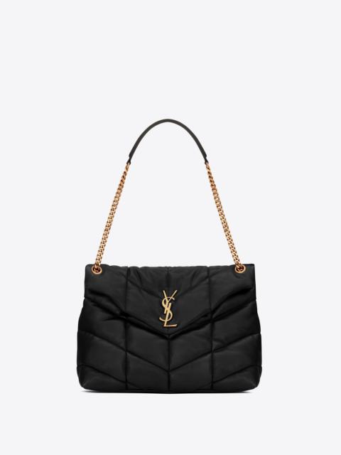 SAINT LAURENT puffer medium chain bag in quilted lambskin