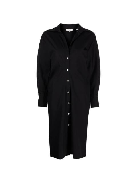 Vince fitted cotton shirt dress