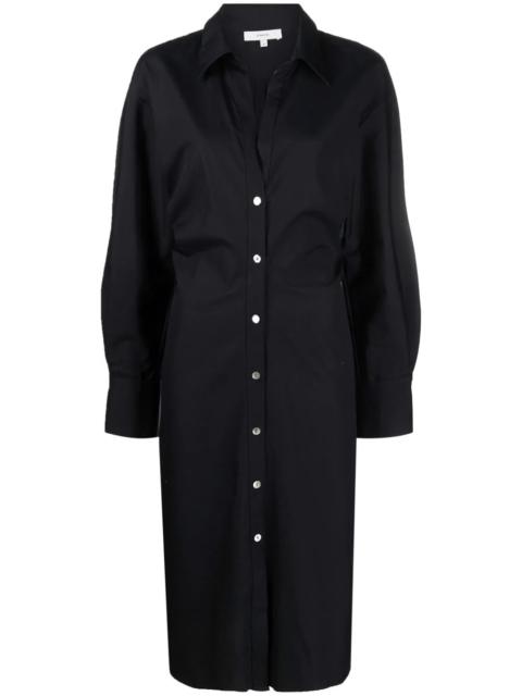 Vince fitted cotton shirt dress