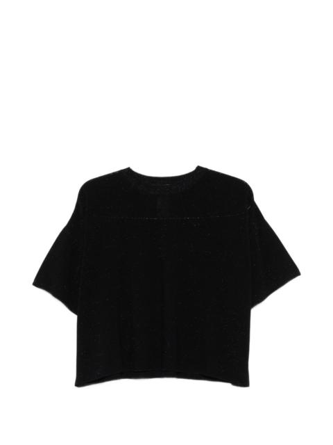 FABIANA FILIPPI shimmer-effect short-sleeve T-shirt