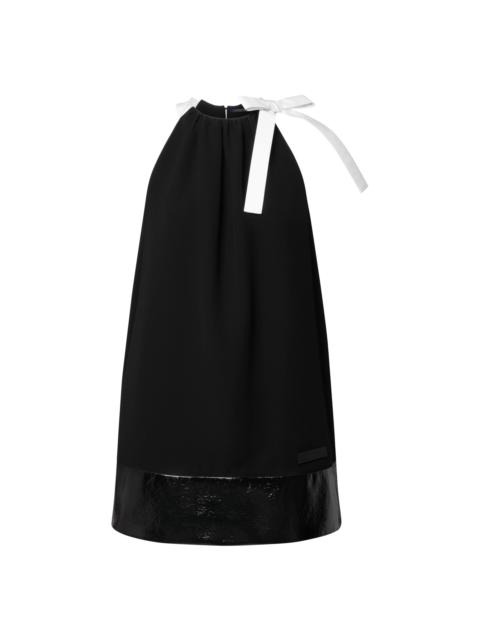 Louis Vuitton Leather Hem Trapeze Dress