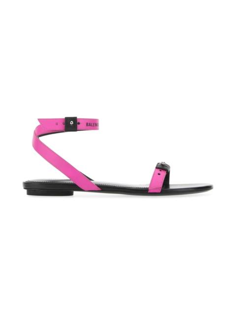 BALENCIAGA Fuchsia Leather Sandals