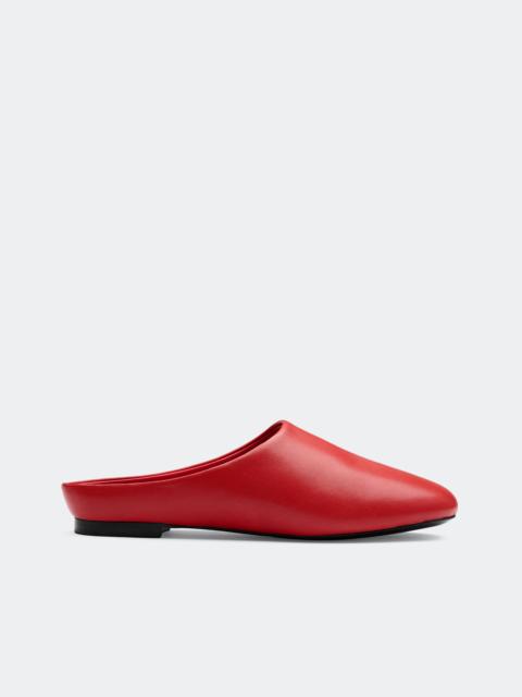 SIMONMILLER Leather Riad Slipper In Classic Red