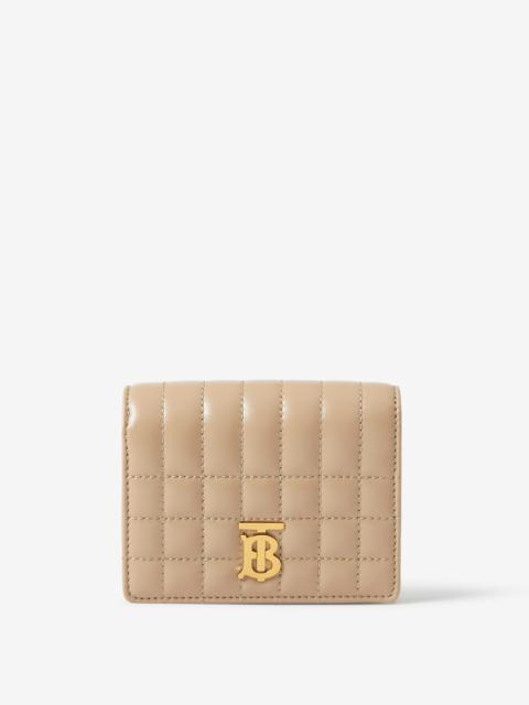Quilted Leather Small Lola Folding Wallet