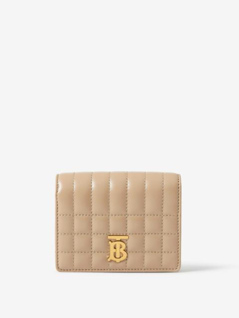 折りたたみ財布 Burberry Peach Leather Small Lola Wallet Burberry BURBERRY WOMAN Peach Leather Small Lola Wallet