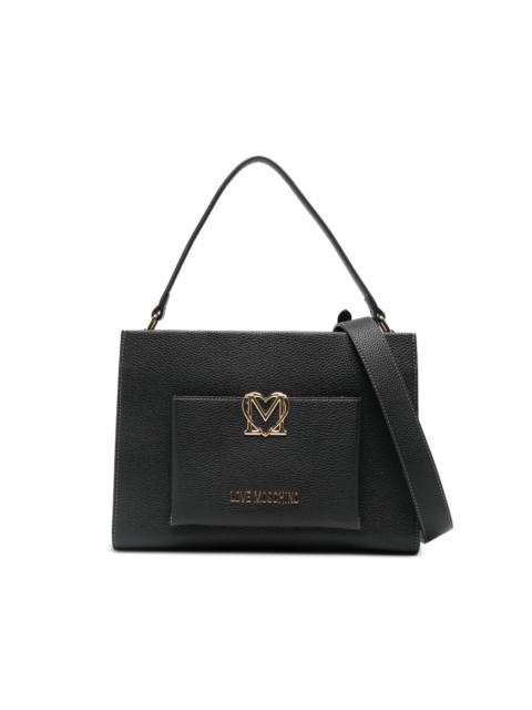 Moschino logo-plaque tote bag