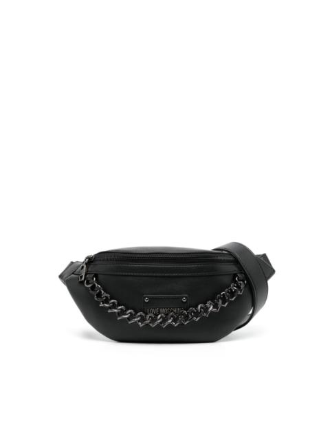 chain-embellished belt bag