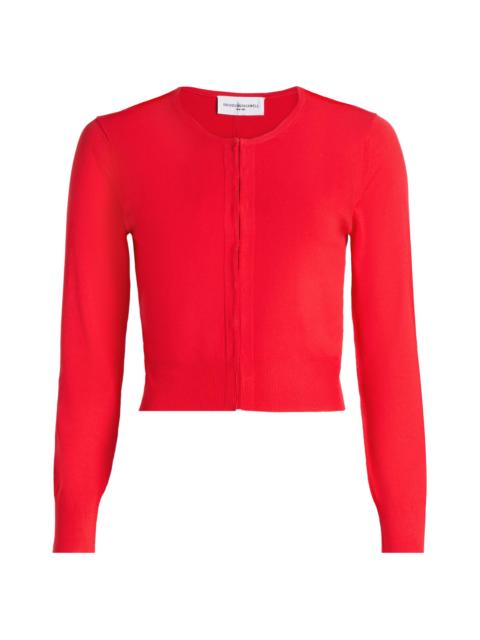 BRANDON MAXWELL Women's The Ellery Shrunken Cardigan - Red