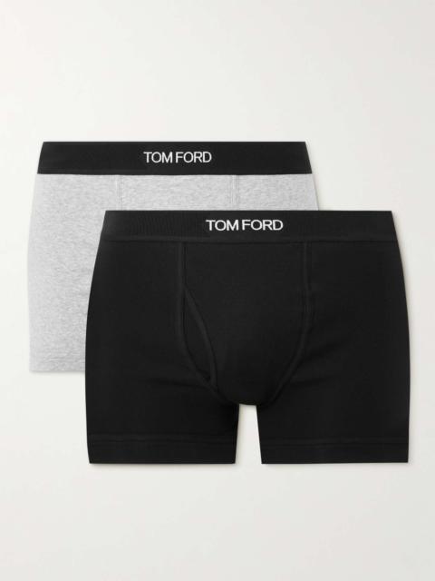 TOM FORD Two-Pack Stretch-Cotton Jersey Boxer Briefs