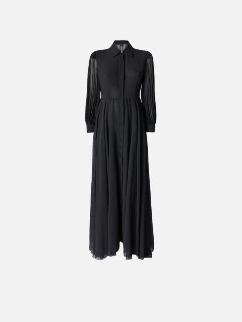PINKO LONG SHIRT DRESS WITH TRANSPARENT BACK