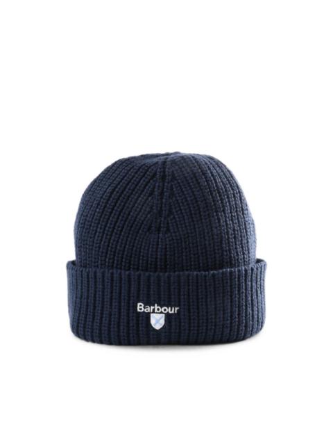 Barbour ribbed-knit beanie hat