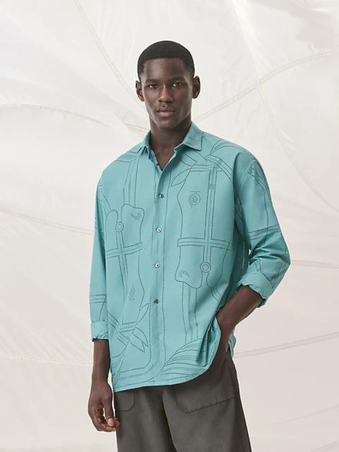 Hermès Boxy fit shirt with capri collar