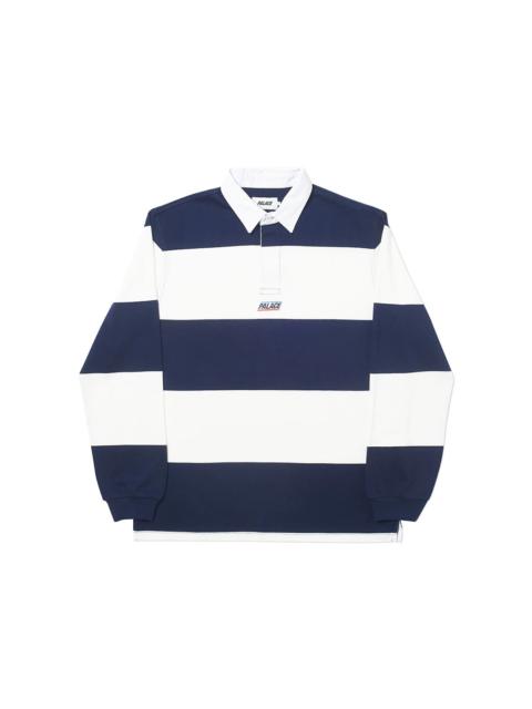 Palace Striped Rugby Navy/White