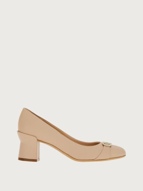 FERRAGAMO DOUBLE GANCINI PUMP
