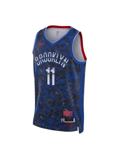 Nike Men's Nike NBA Sports Basketball Brooklyn Nets . Kyrie Irving No. 11 Blue Jersey DA6959-495