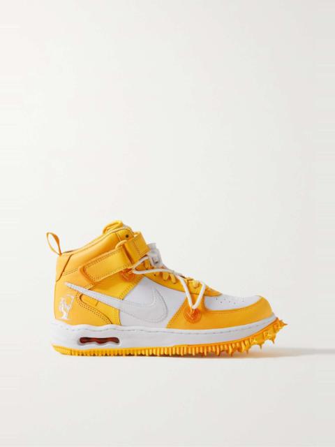 + Off-White Air Force 1 leather high-top sneakers