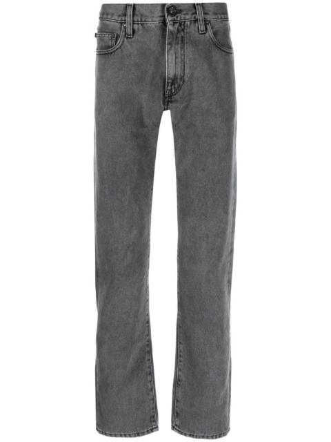 Off-White faded straight-leg jeans