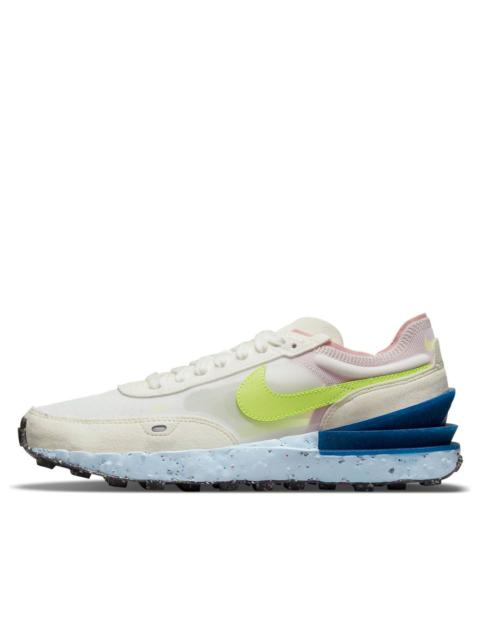 (WMNS) Nike Waffle One Crater Sneakers White/Green/Blue DJ9640-100