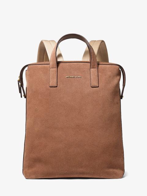 MICHAEL KORS Nicholas Suede Convertible Backpack
