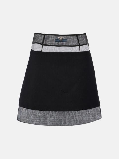 Prada High-rise miniskirt