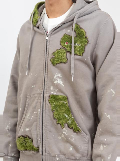 doublet Grey Moss-Grown Embroidery Hoodie