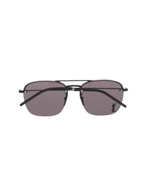 SAINT LAURENT logo-plaque sunglasses