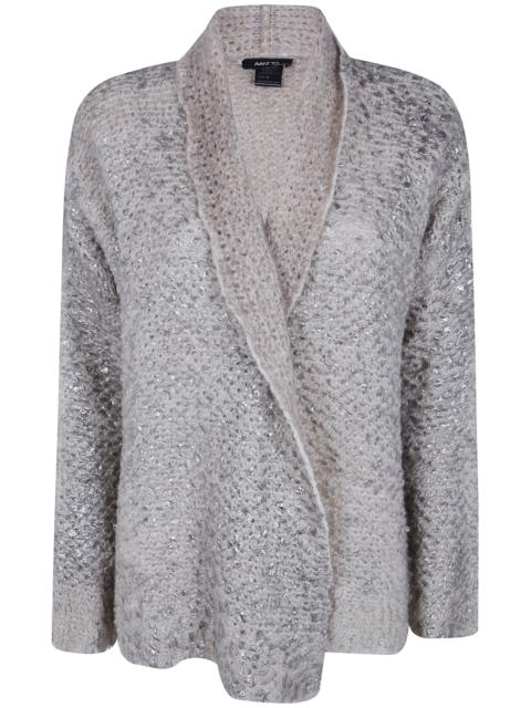Avant Toi Sweater Furry Stitch Open Cardigan "Hand Painted Cashmere An