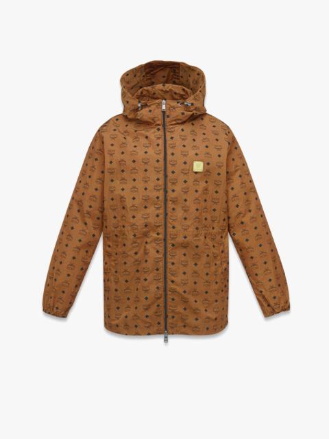 MCM Monogram Print Hooded Windbreaker in Recycled Nylon