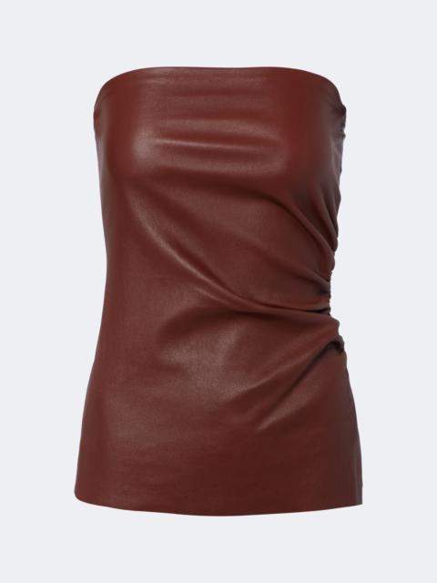 STOULS Laya leather bustier