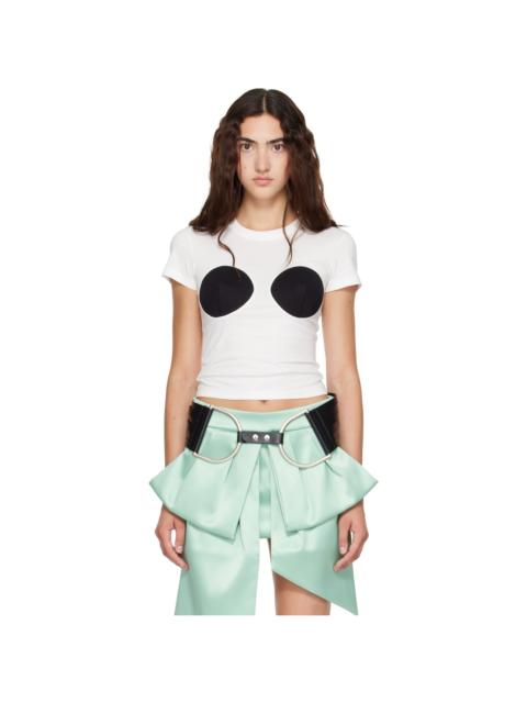 VAQUERA Black Fringe Leather Belt