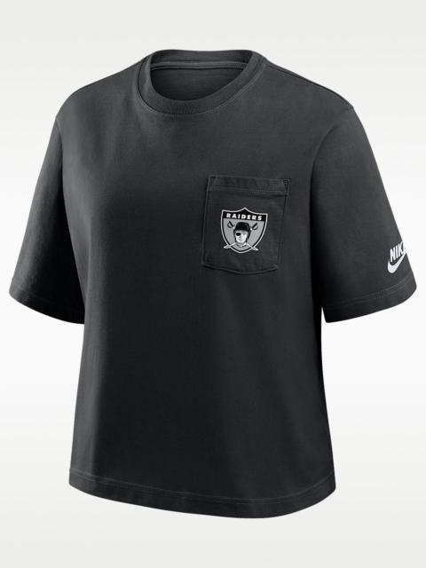 Nike Las Vegas Raiders Rewind Pocket Boxy Women's Nike NFL T-Shirt
