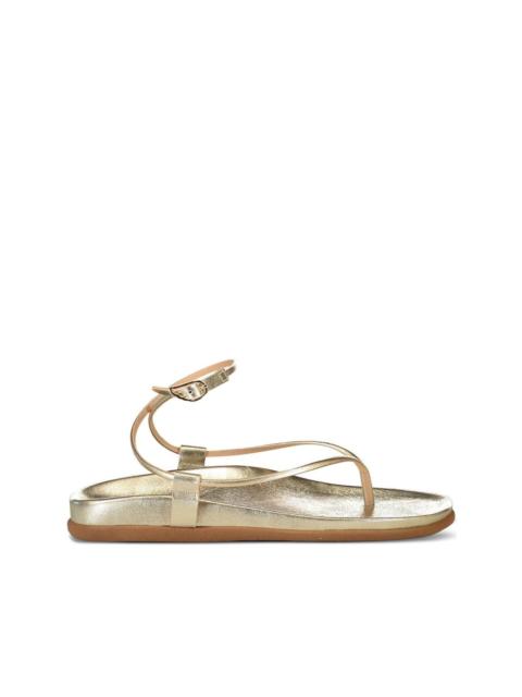 ANCIENT GREEK SANDALS Polistra buckled flat sandals