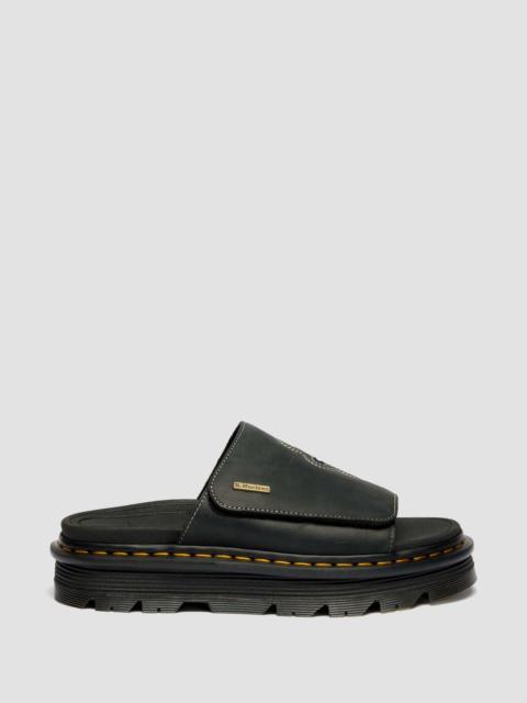 Dr. Martens Zebzag Slides Wyoming Leather Platform Sandals