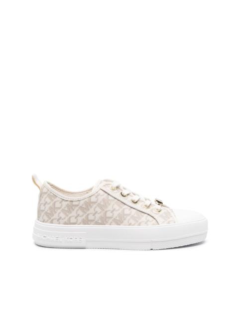 MICHAEL KORS monogram-print round-toe sneakers