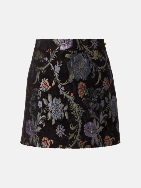 Chloé Embroidered high-rise miniskirt