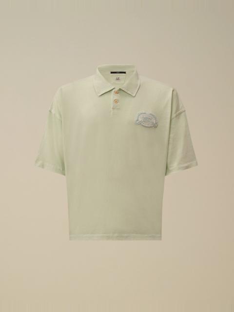 C.P. Company 20/1 Jersey Short Sleeve Boxy Logo Polo