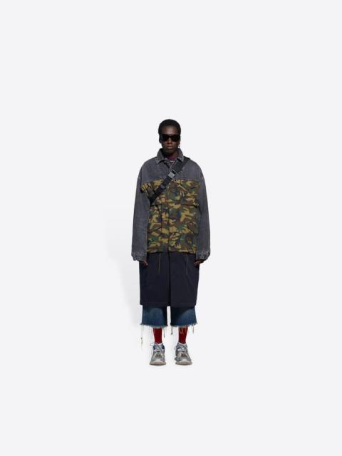 BALENCIAGA Men's 3 Piece Carcoat in Khaki