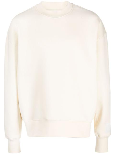 AMI Paris logo-embroidered patch sweatshirt