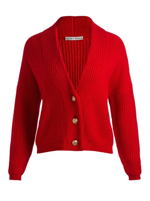 Alice + Olivia HOLDEN FOLDBACK CARDIGAN