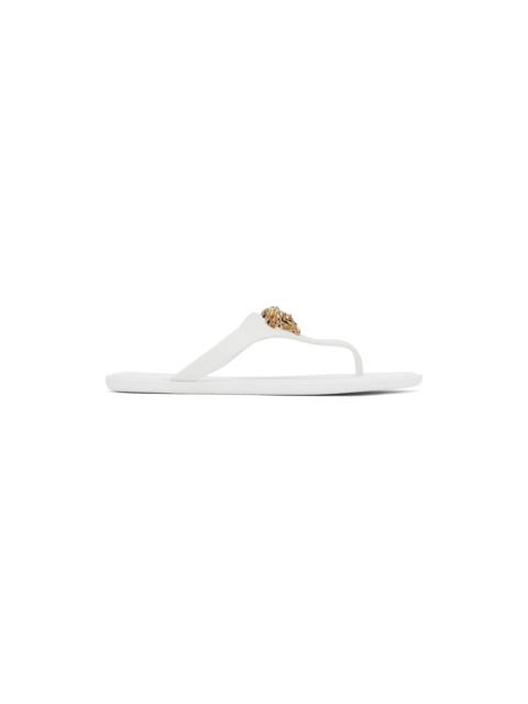 VERSACE White Medusa Sandals