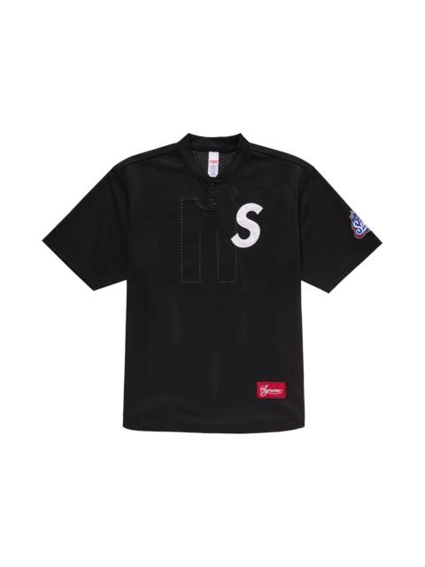 Supreme Supreme S Logo Baseball Henley Black