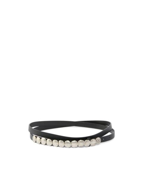 PINKO studded lambskin belt