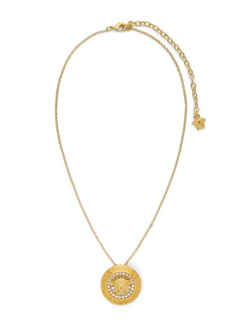 VERSACE Women's Medusa Goldtone & Glass Pendant Necklace - Gold