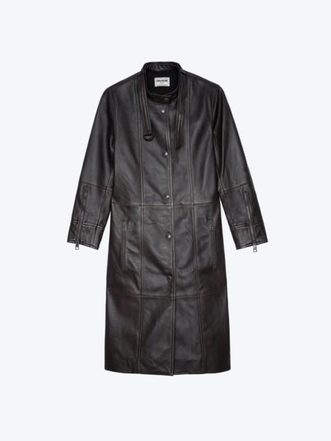 Zadig & Voltaire Mira Leather Coat