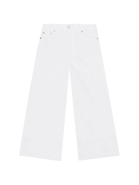 mid-waist cropped jeans