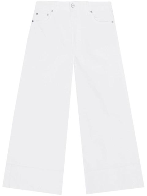 GANNI mid-waist cropped jeans