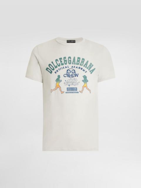 Dolce & Gabbana Cotton t-shirt with print and embroidery