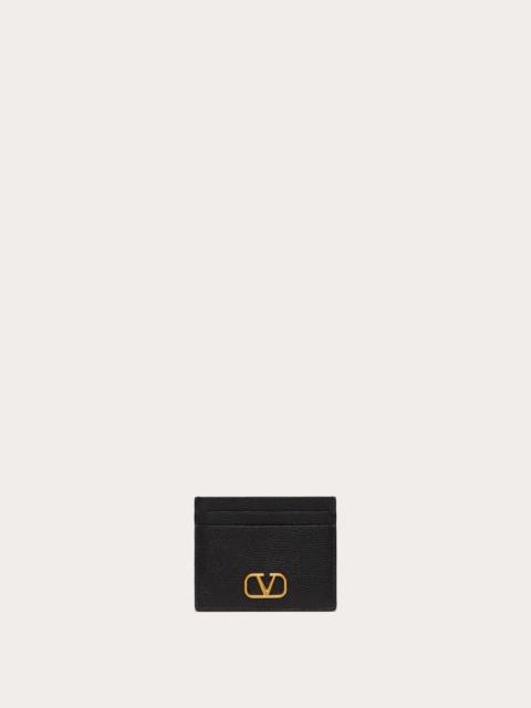 Valentino VLOGO SIGNATURE GRAINY CALFSKIN CARDHOLDER